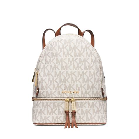 michael kors rhea backpack white|michael kors rhea mini.